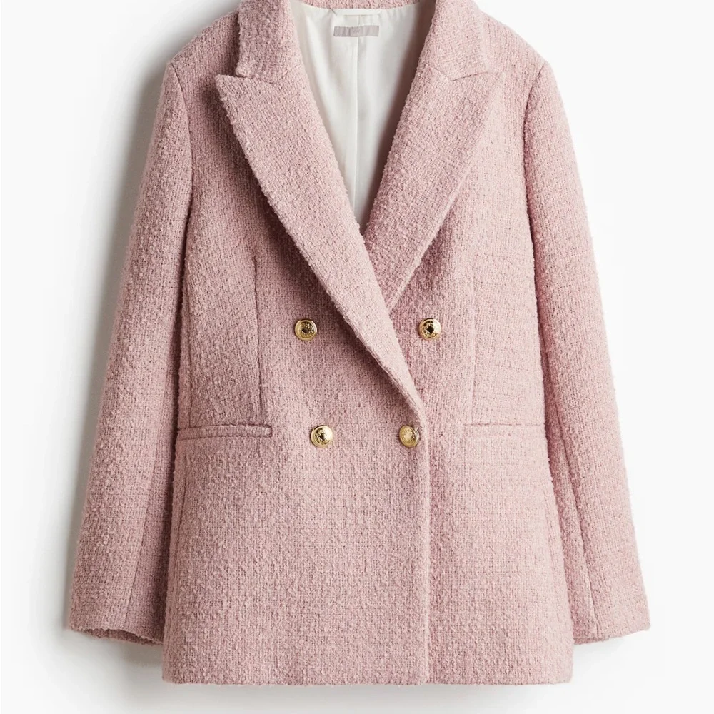 H&M Textured Weave Tweed Blazer - Picture 5 of 10